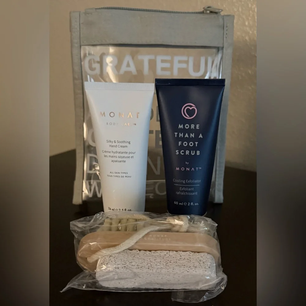 MONAT “Treat For Your Feet” Gratitude Set | Foot Scrub + Hand Cream Spa Kit